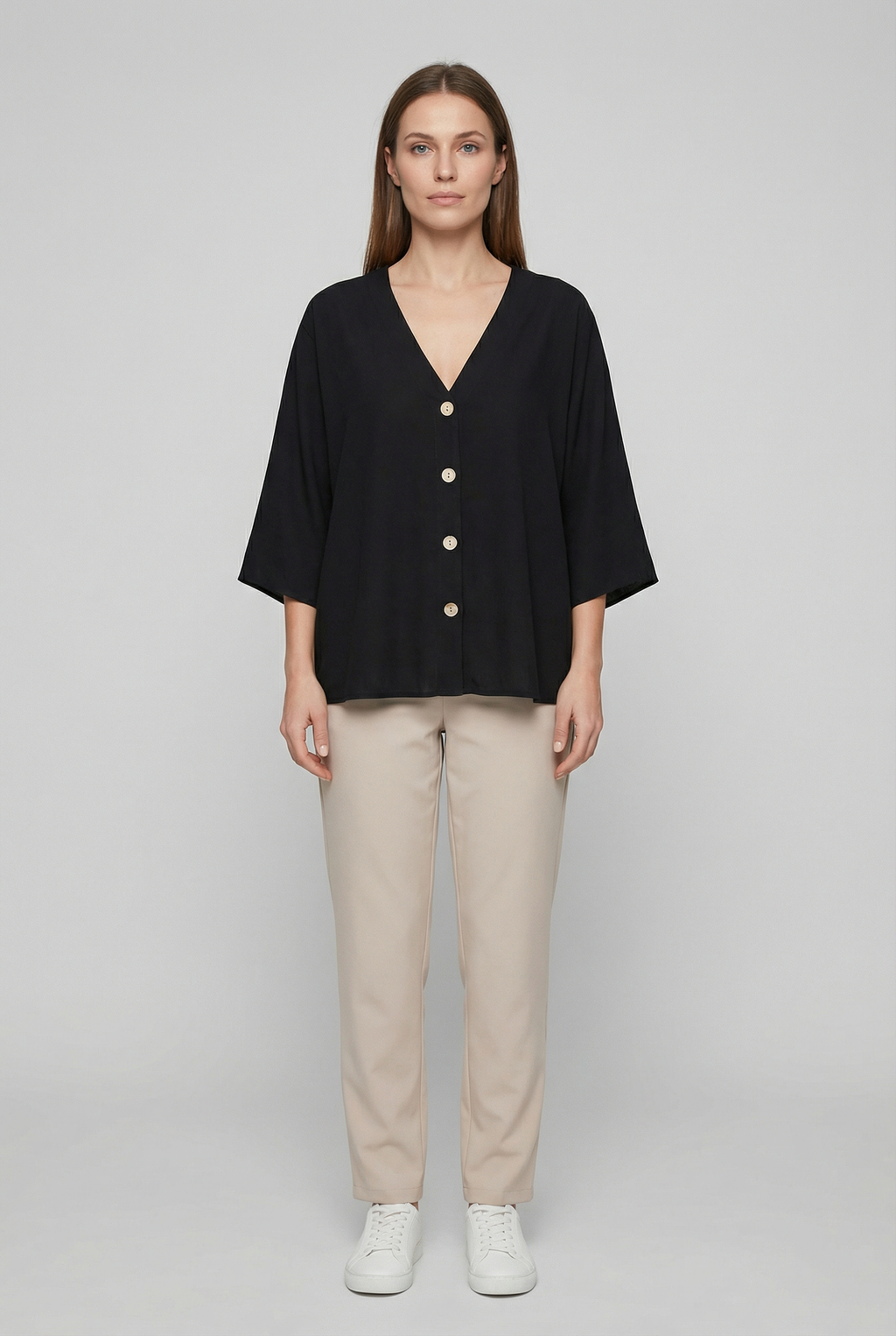 Women's  Soft Fabric Loose Fit Casual Blouse
