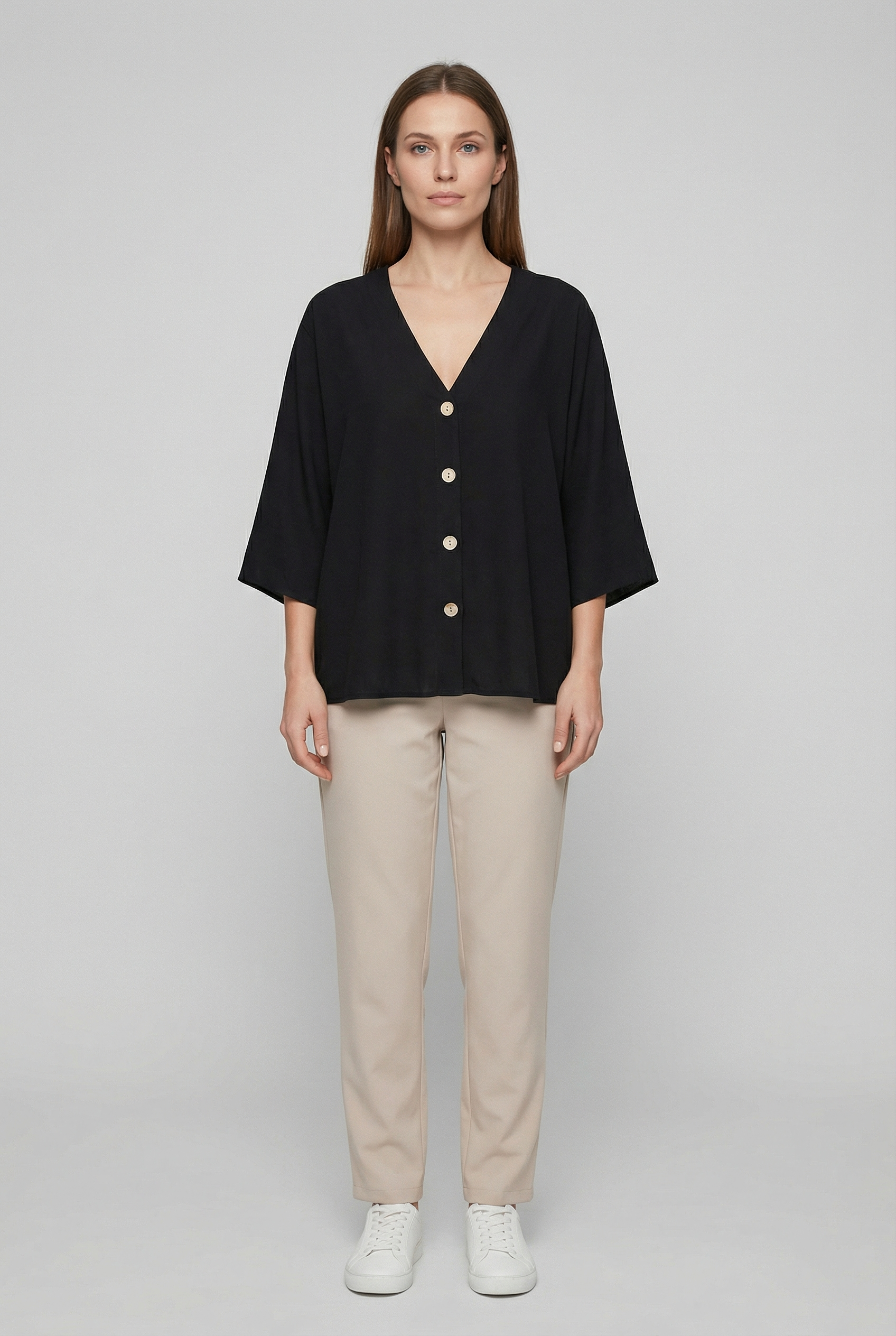 Women's  Soft Fabric Loose Fit Casual Blouse