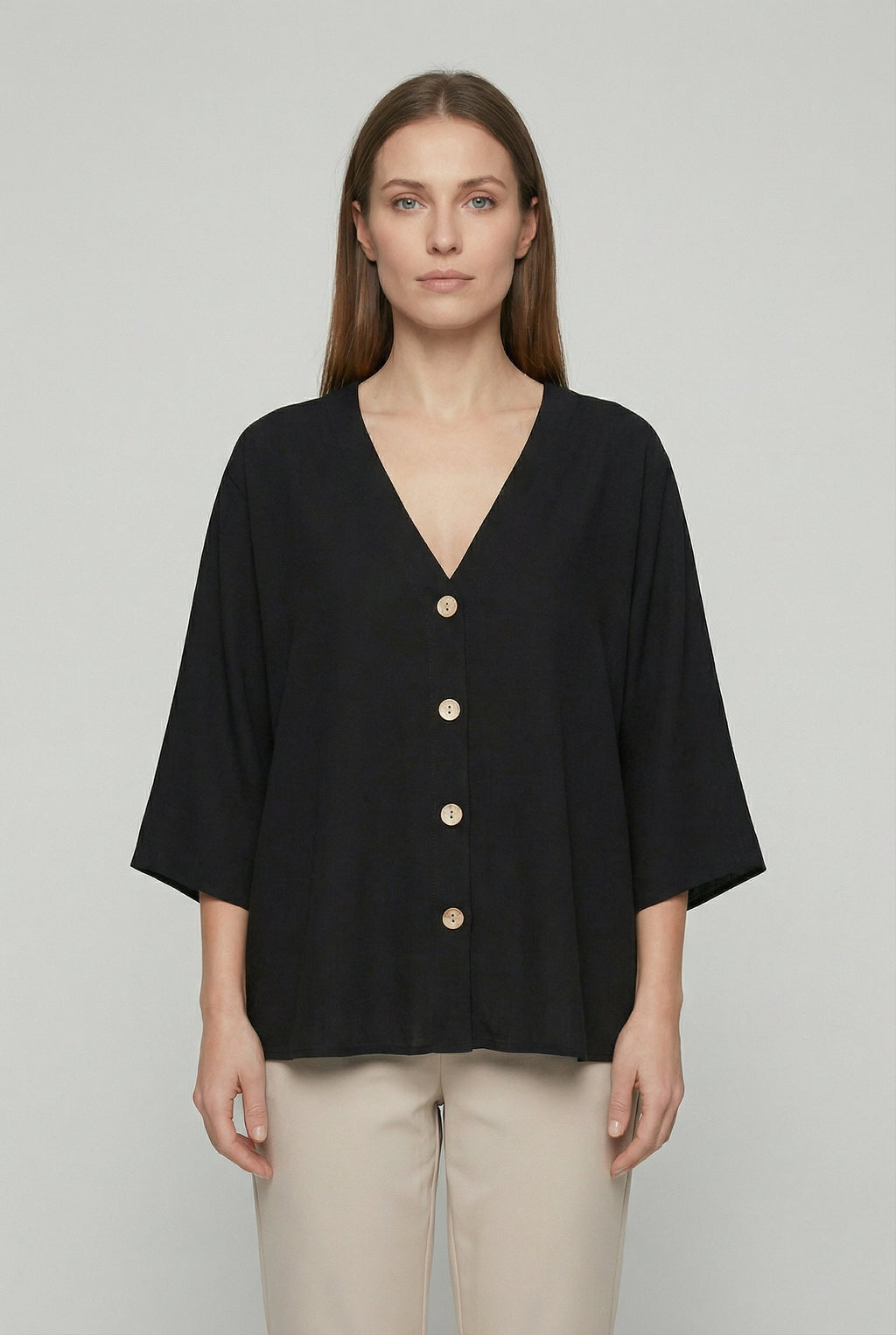 Women's  Soft Fabric Loose Fit Casual Blouse