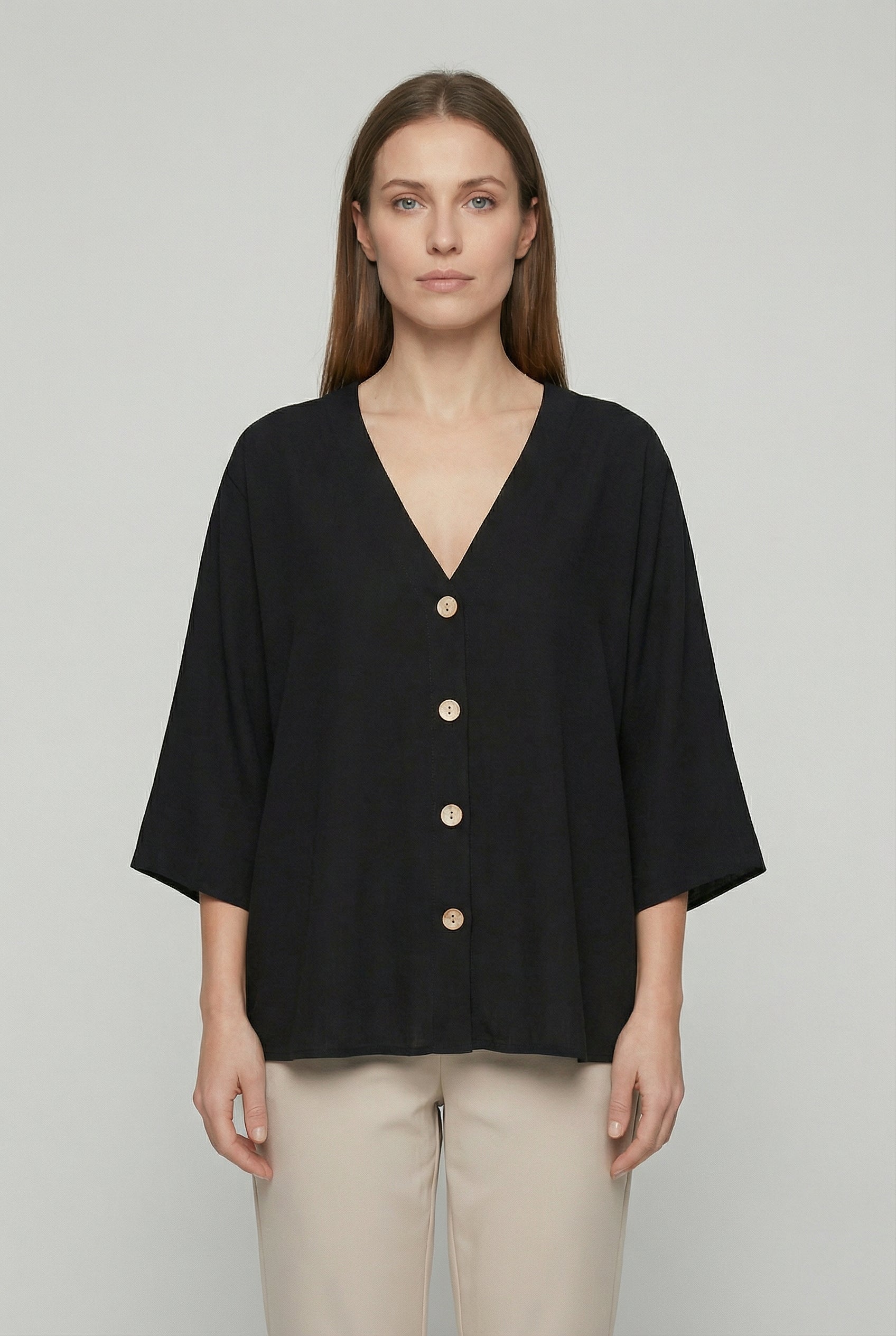 Women's  Soft Fabric Loose Fit Casual Blouse