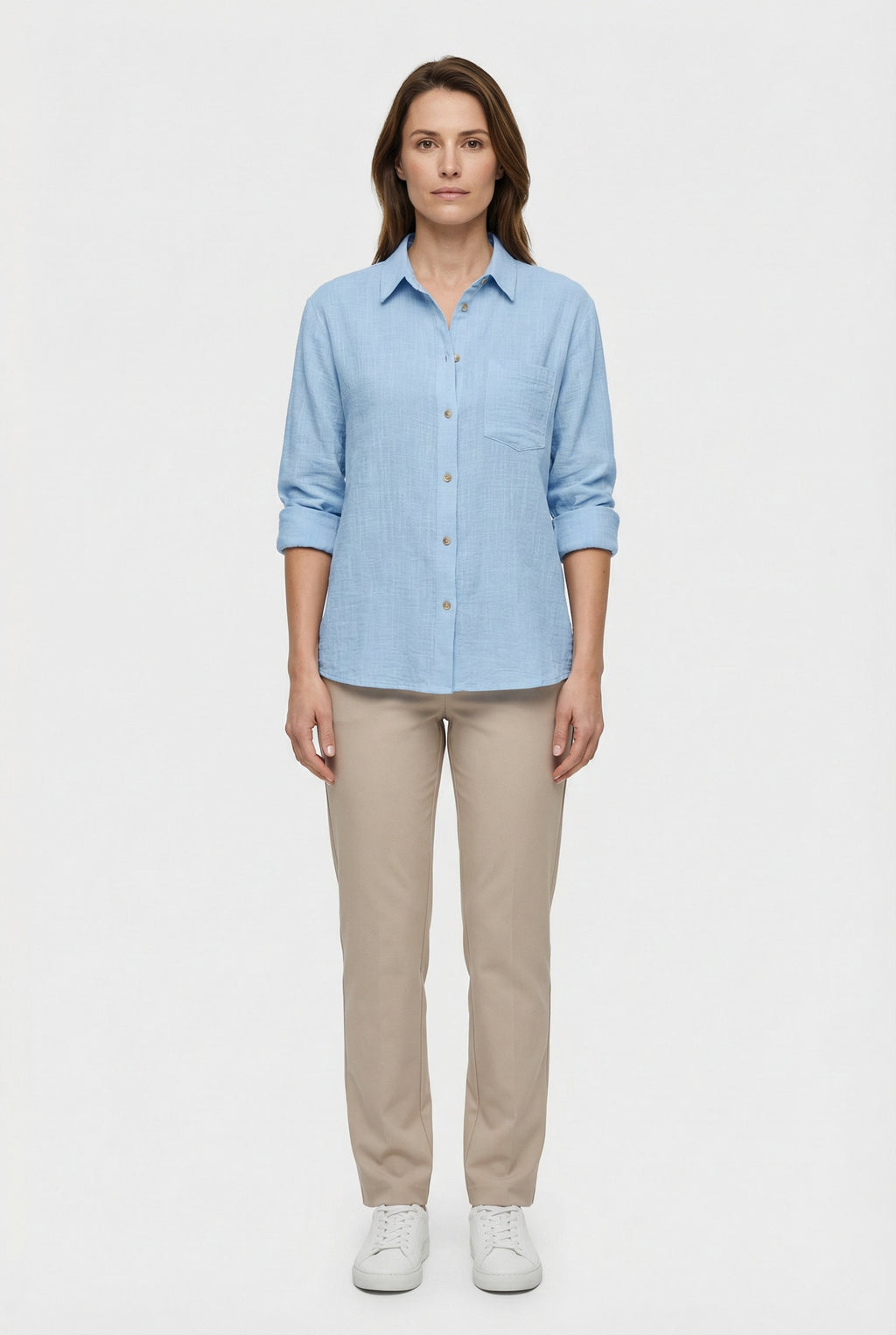 Women's Cotton Loose Fit Casual Style Shirt