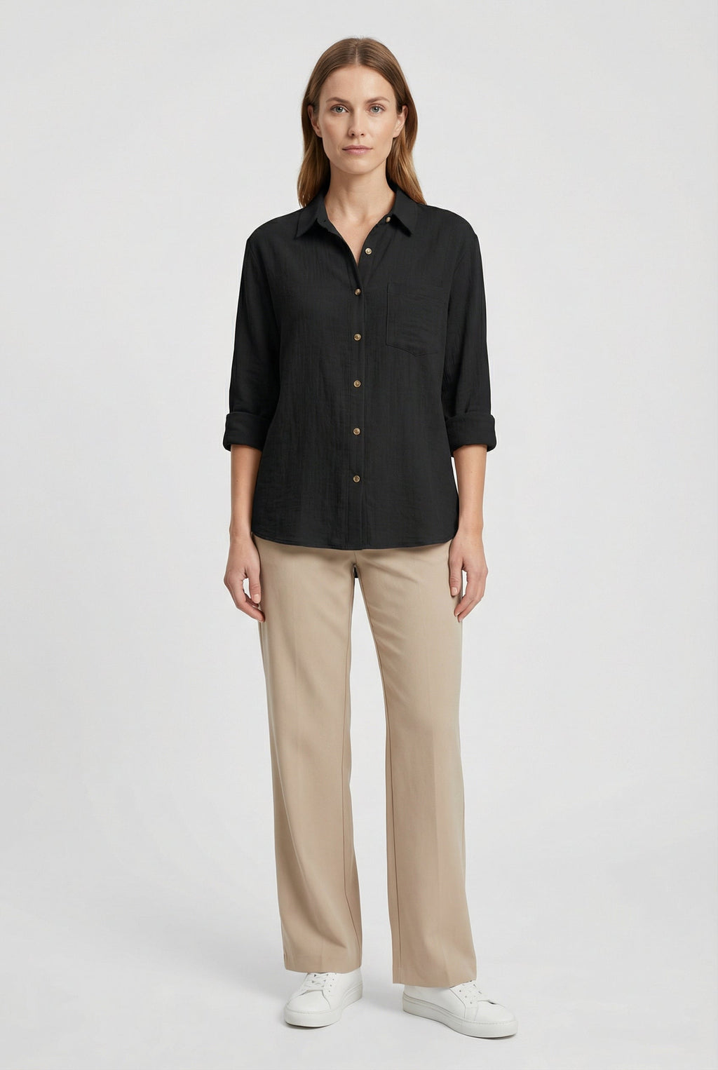 Women's Cotton Loose Fit Casual Style Shirt
