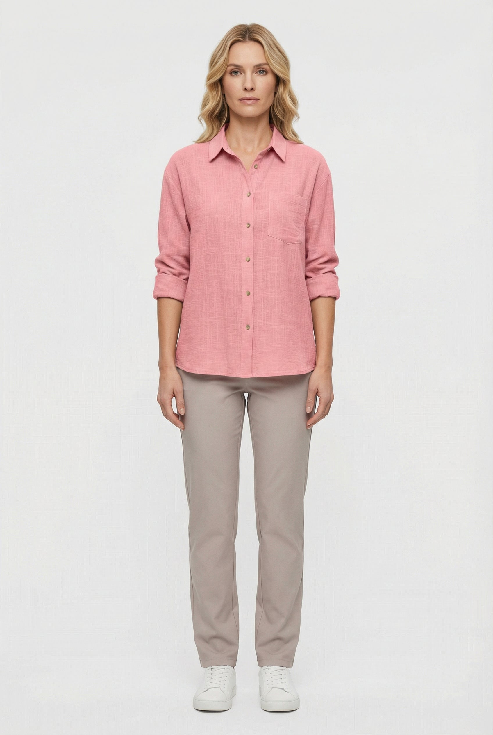 Women's Cotton Loose Fit Casual Style Shirt