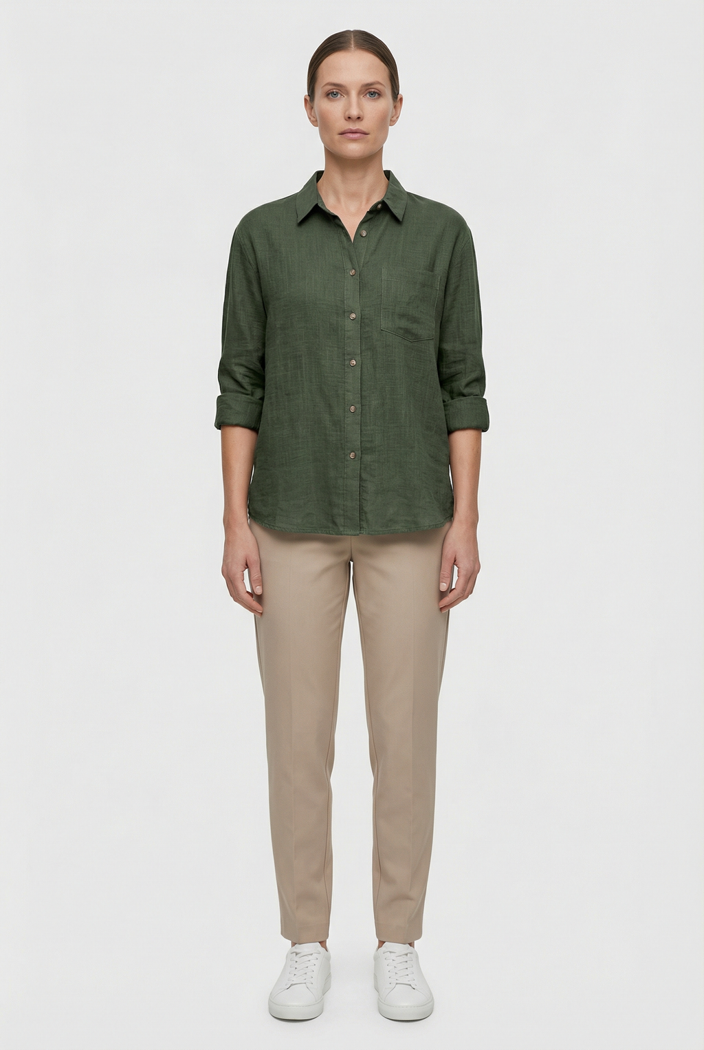 Women's Cotton Loose Fit Casual Style Shirt