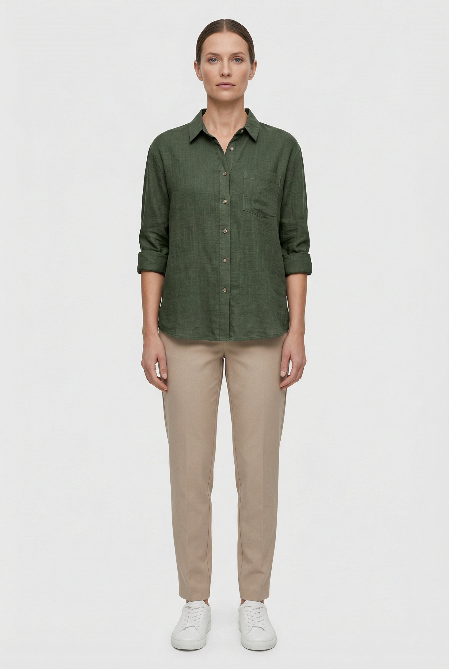 Women's Cotton Loose Fit Casual Style Shirt