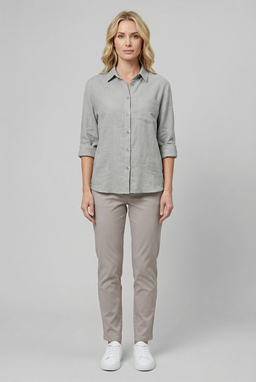 Women's Cotton Loose Fit Casual Style Shirt