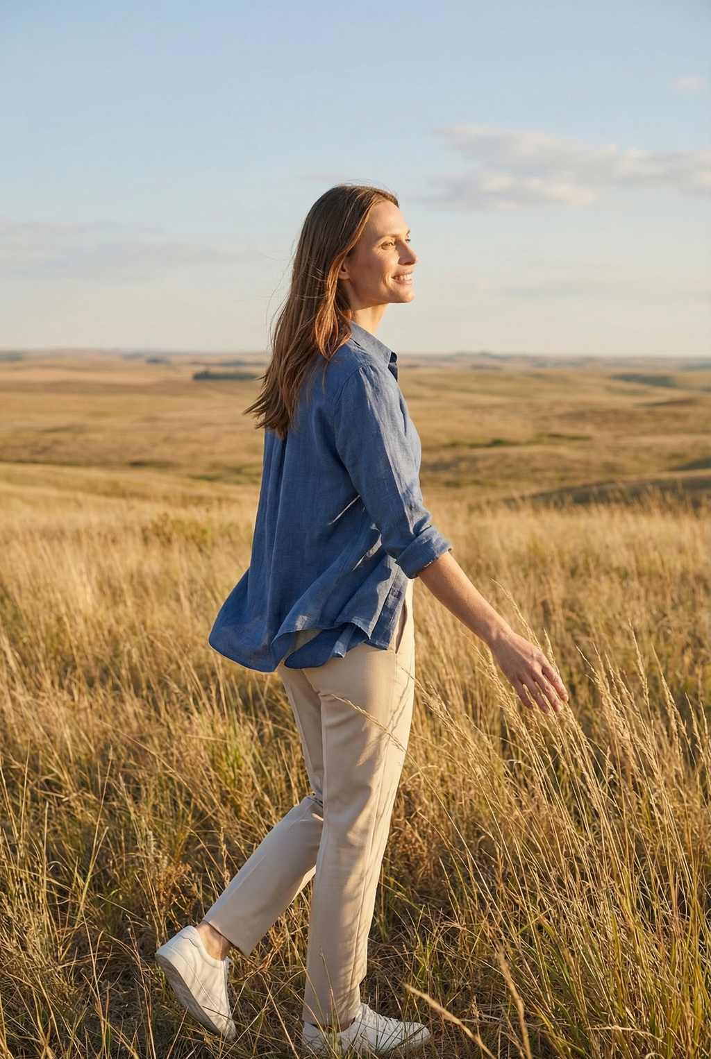 Women's Cotton Loose Fit Casual Style Shirt