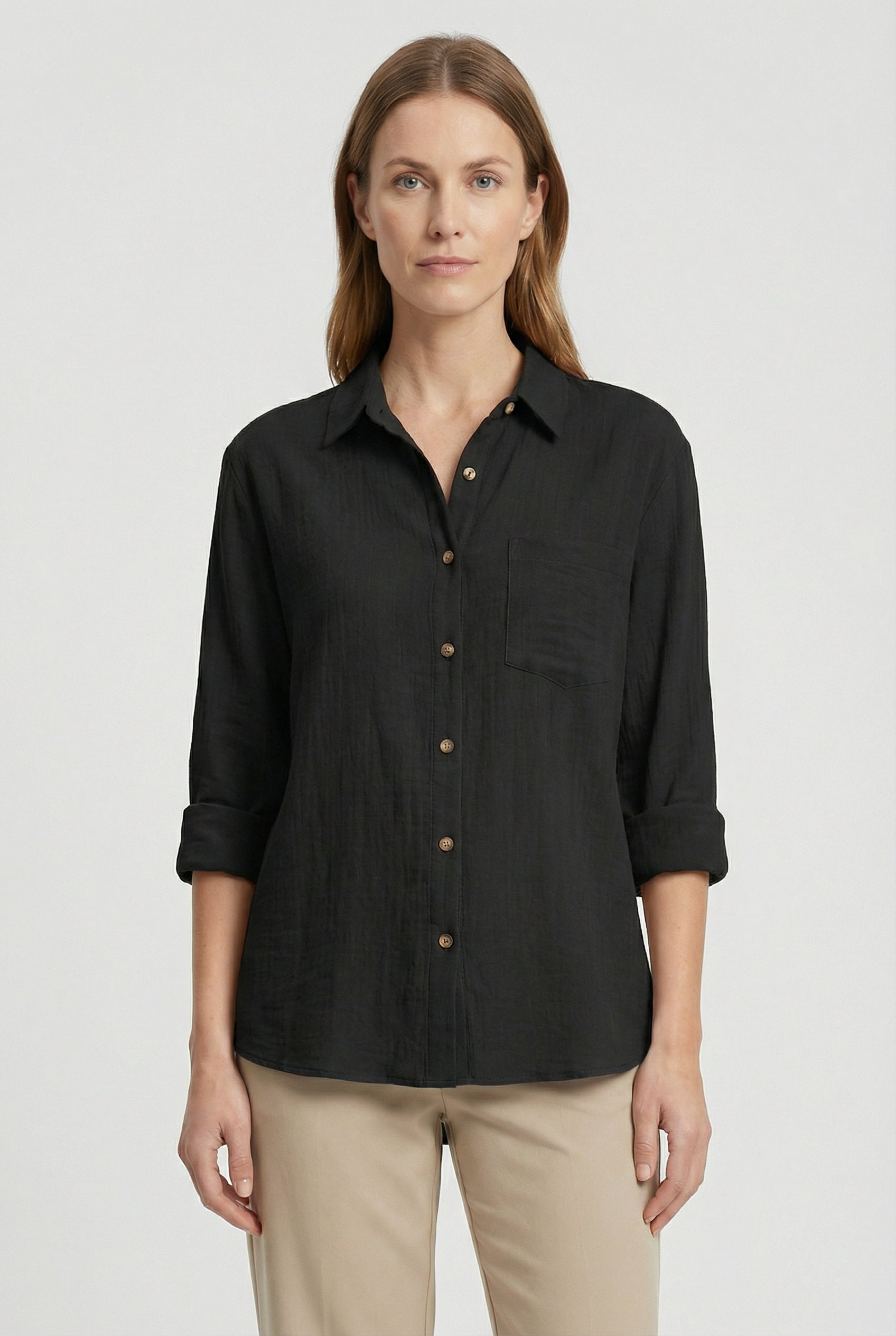 Women's Cotton Loose Fit Casual Style Shirt