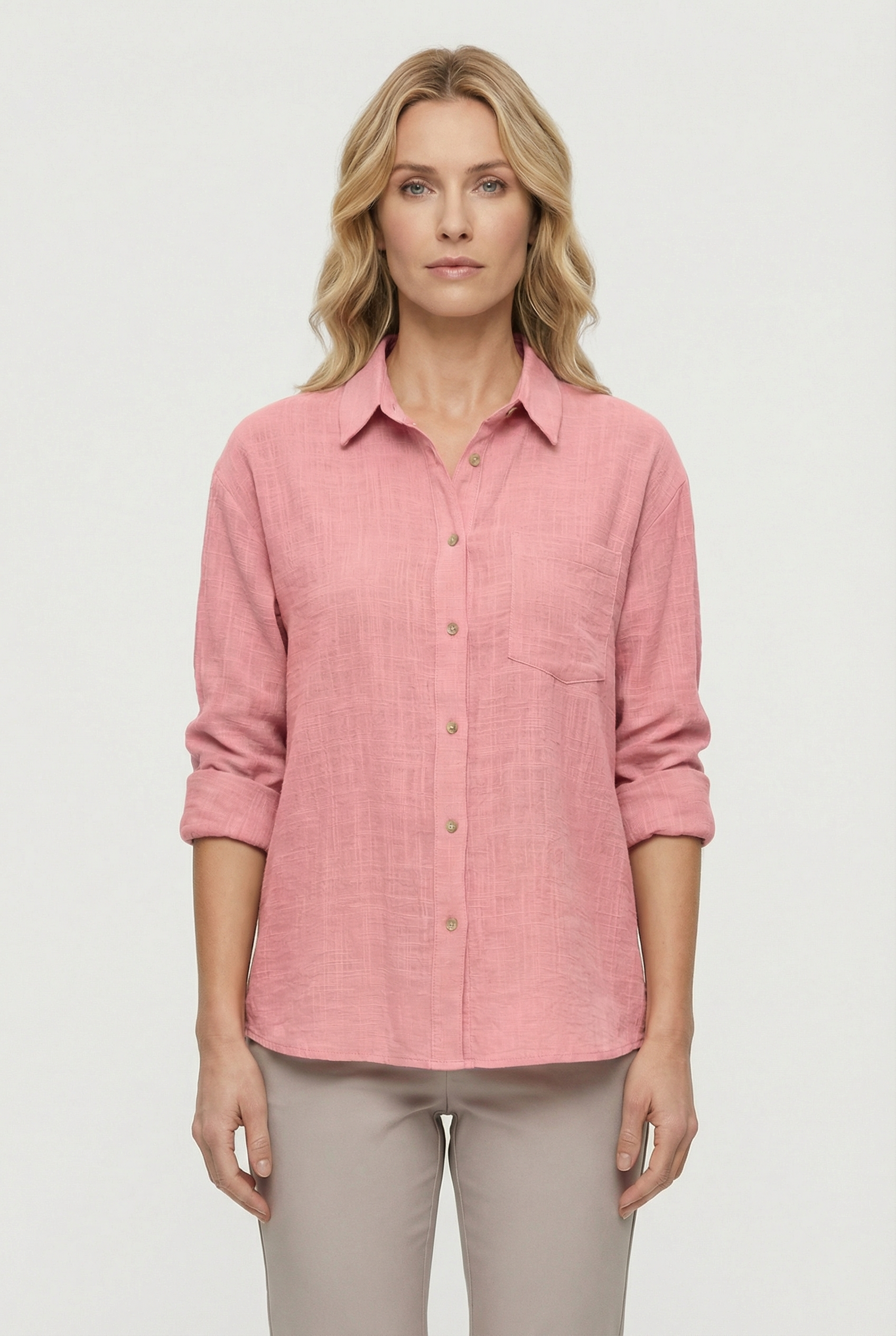Women's Cotton Loose Fit Casual Style Shirt