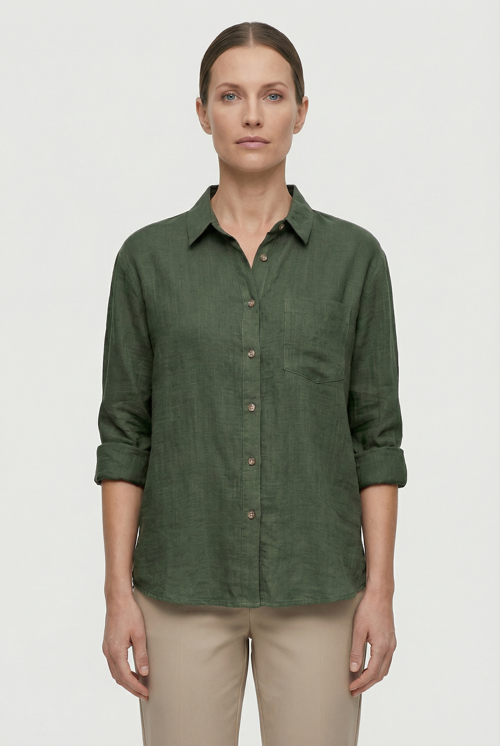 Women's Cotton Loose Fit Casual Style Shirt