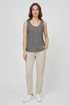 Women's  Soft Breathable Fabric Tank Top - Casual Loose Fit