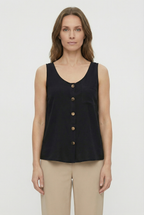 Women's  Soft Breathable Fabric Tank Top - Casual Loose Fit