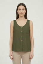 Women's  Soft Breathable Fabric Tank Top - Casual Loose Fit