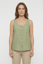 Women's  Soft Breathable Fabric Tank Top - Casual Loose Fit