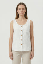 Women's  Soft Breathable Fabric Tank Top - Casual Loose Fit