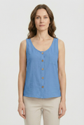 Women's  Soft Breathable Fabric Tank Top - Casual Loose Fit