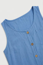 Women's  Soft Breathable Fabric Tank Top - Casual Loose Fit
