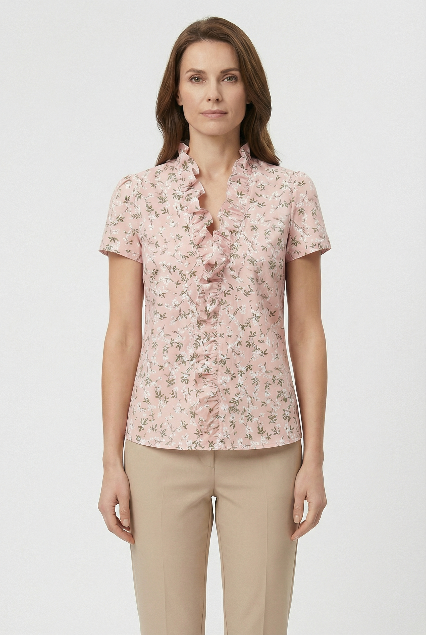 Women's Lightweight Fabric Blouse - Casual Fit