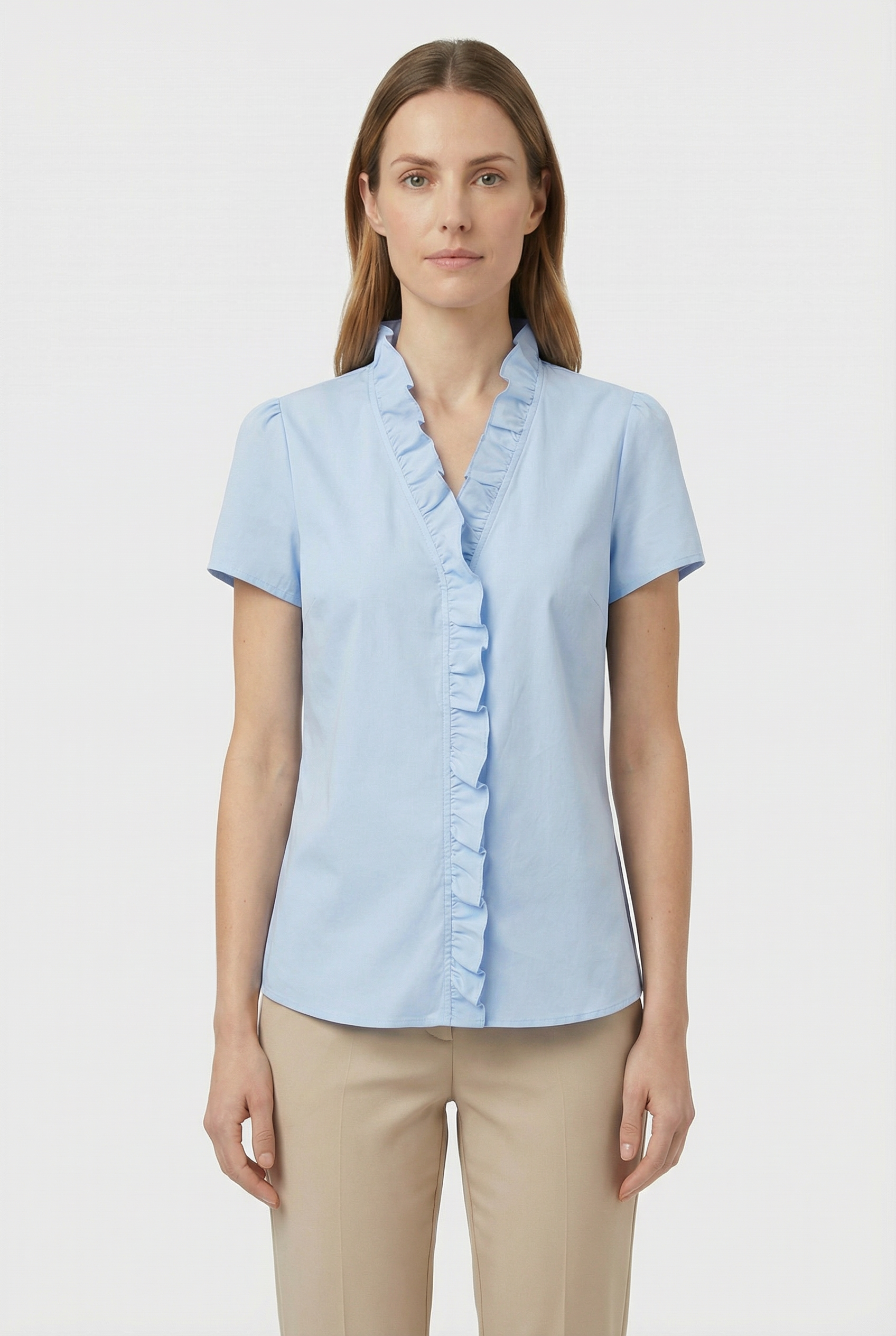 Women's Lightweight Fabric Blouse - Casual Fit