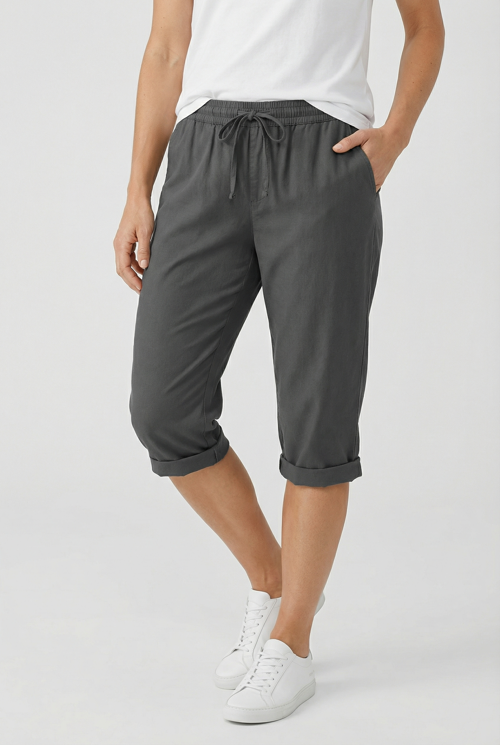 Women's Breathable Shorts with Pockets for Casual Wear