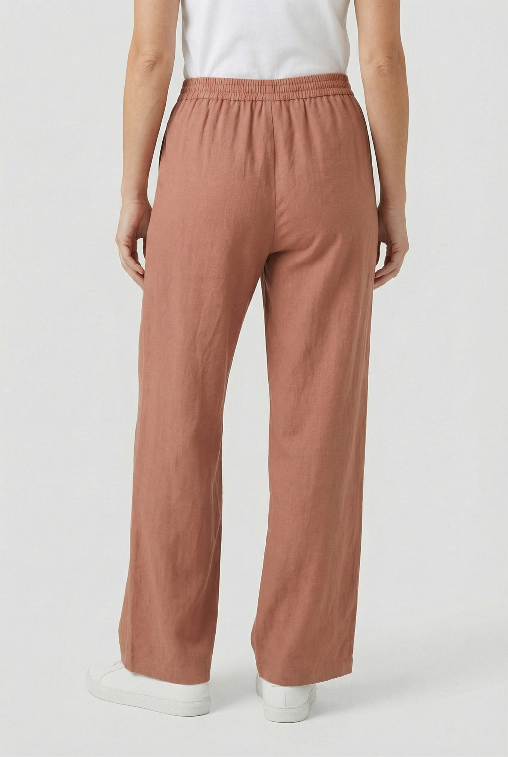 Women's High Waist Wide Leg Pants - Comfortable Fit