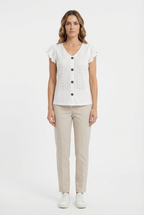 Women's Soft Fabric T-Shirt - Casual Design