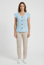 Women's Soft Fabric T-Shirt - Casual Design