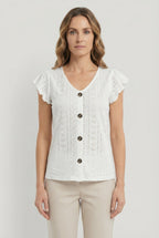 Women's Soft Fabric T-Shirt - Casual Design
