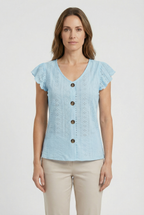 Women's Soft Fabric T-Shirt - Casual Design