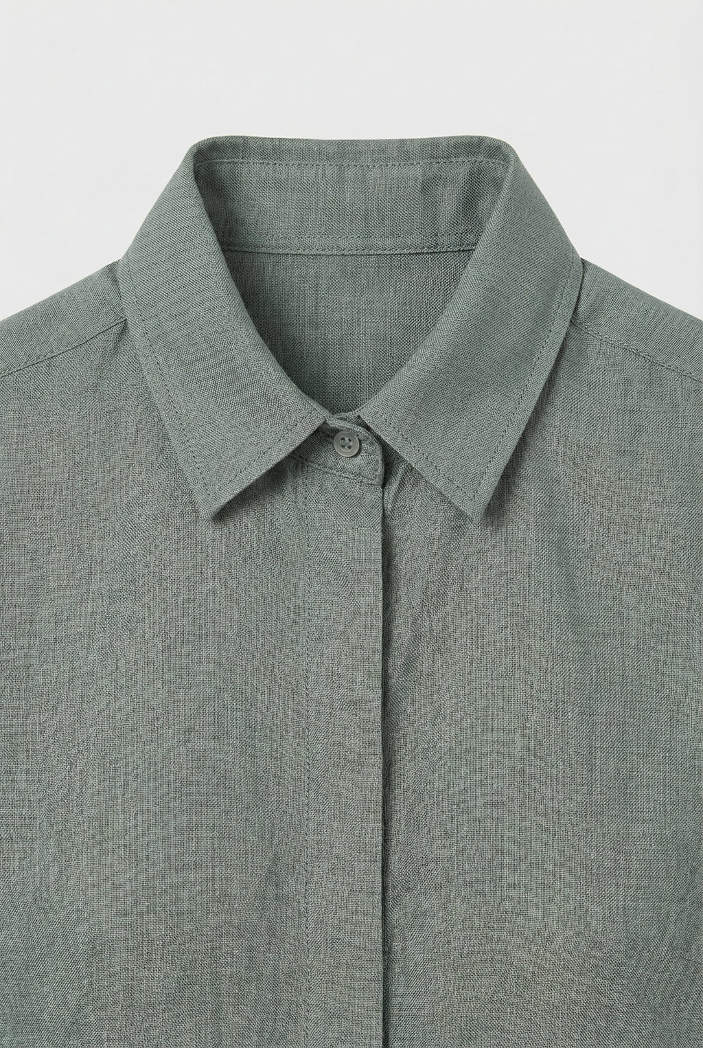 Women's Linen Long Sleeve Blouse - Casual Loose Fit