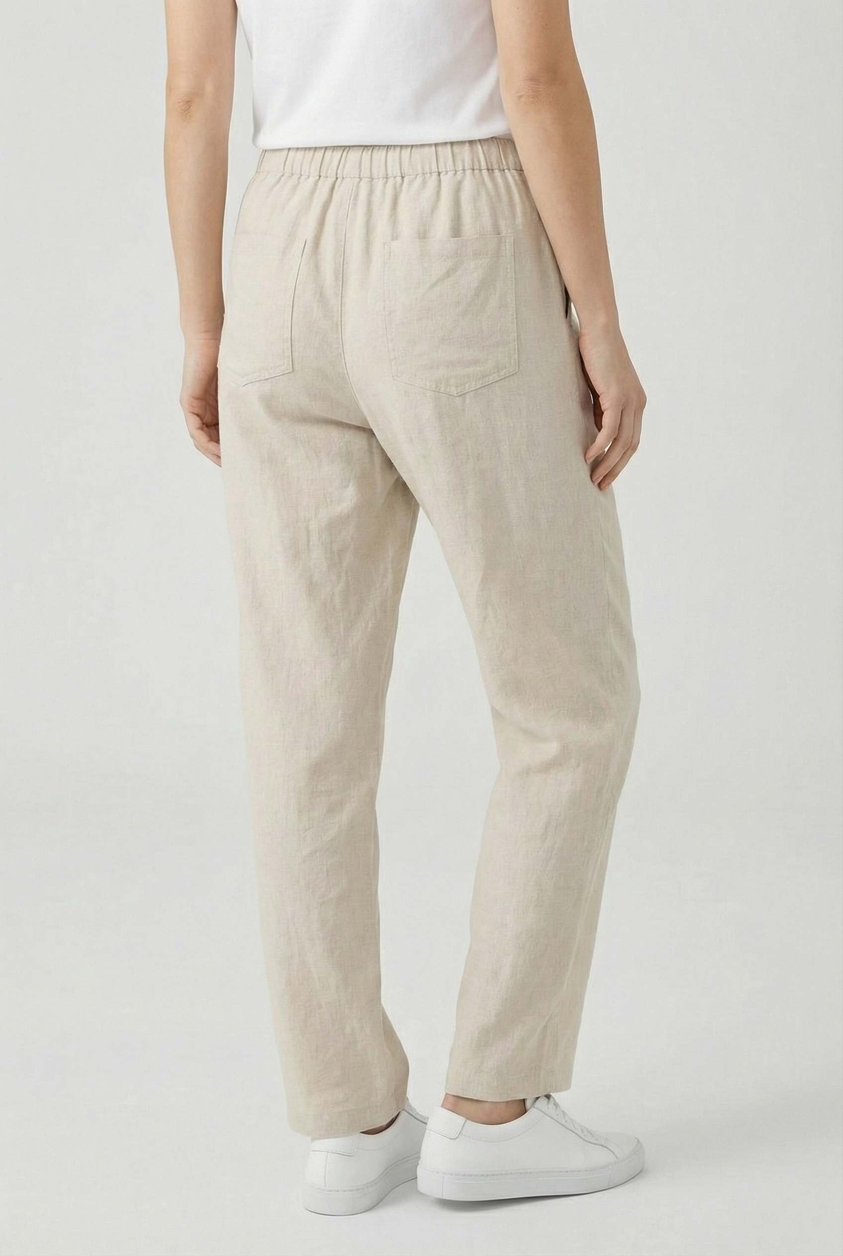 Women's Casual Lace-Up Linen Pants - Summer Style