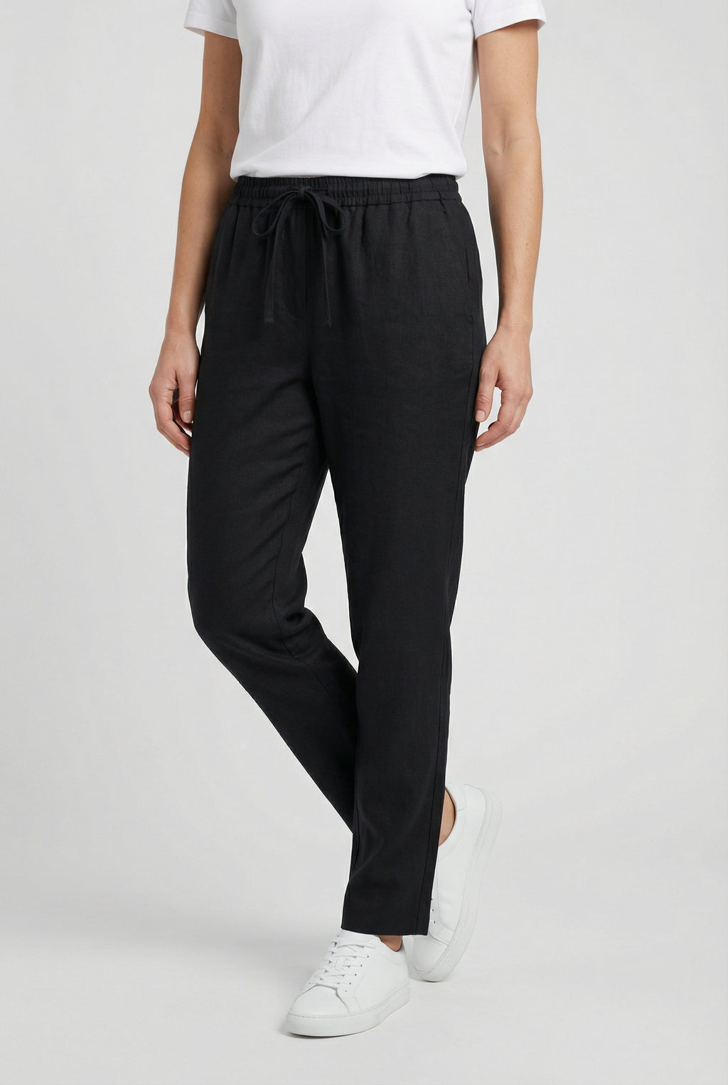 Women's Casual Lace-Up Linen Pants - Summer Style