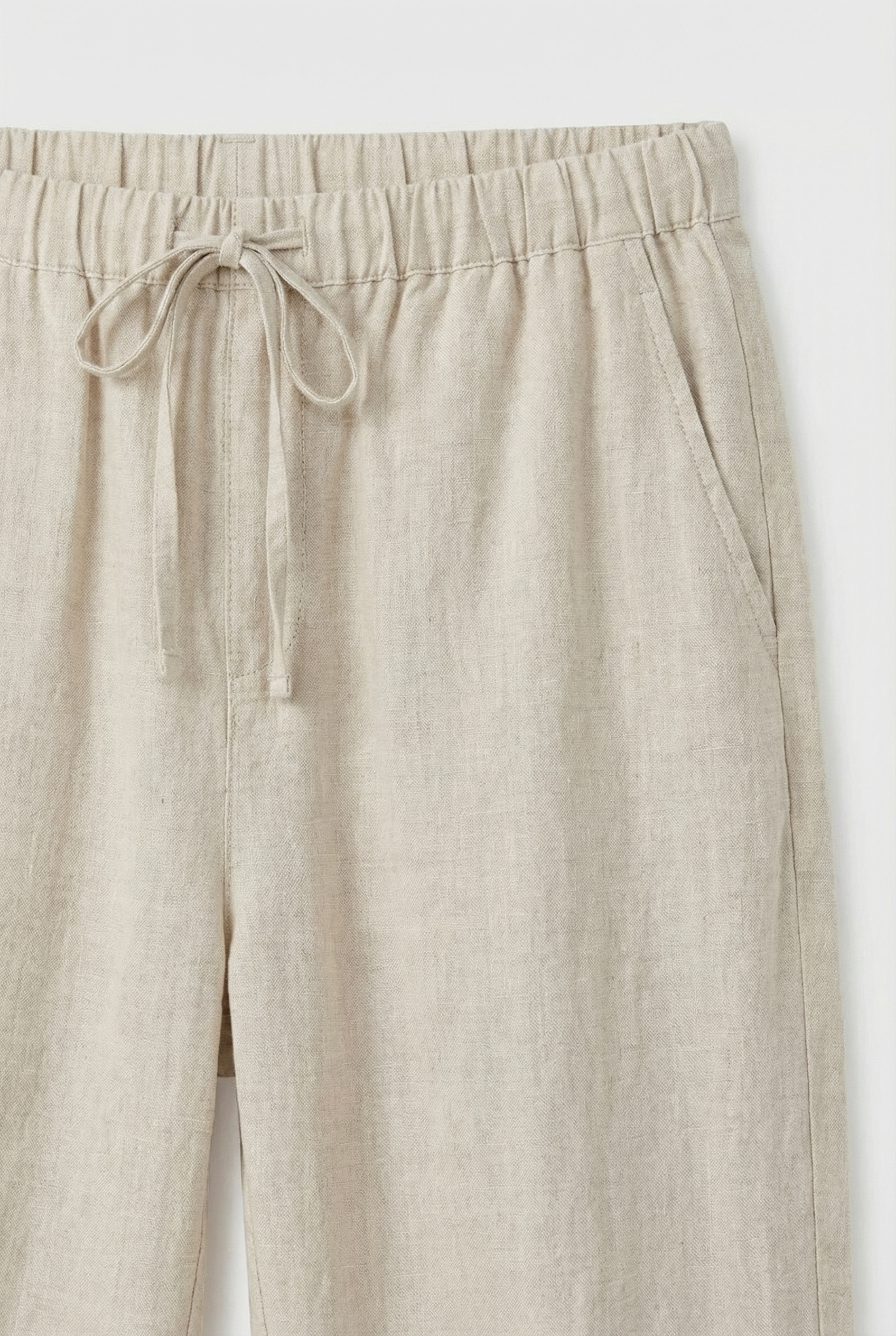 Women's Casual Lace-Up Linen Pants - Summer Style