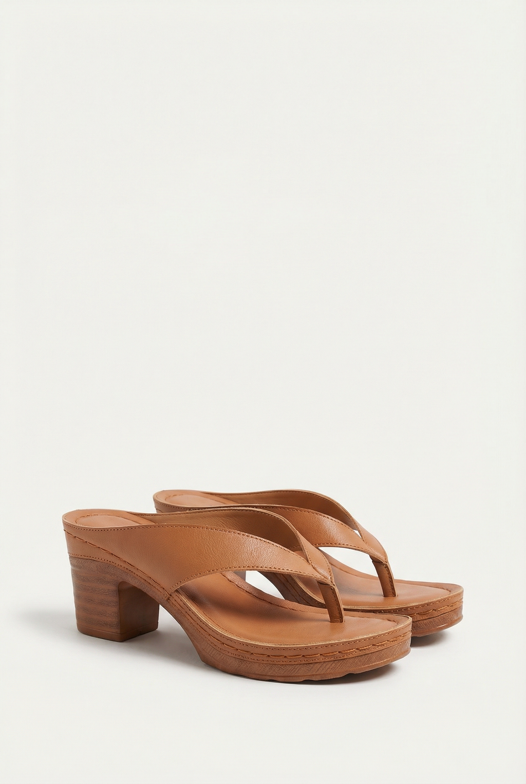 Women's Vegan Leather Sandals with Heel