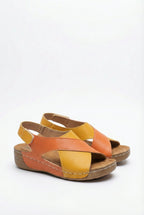 Women's Open-Toe Vegan Leather Sandals