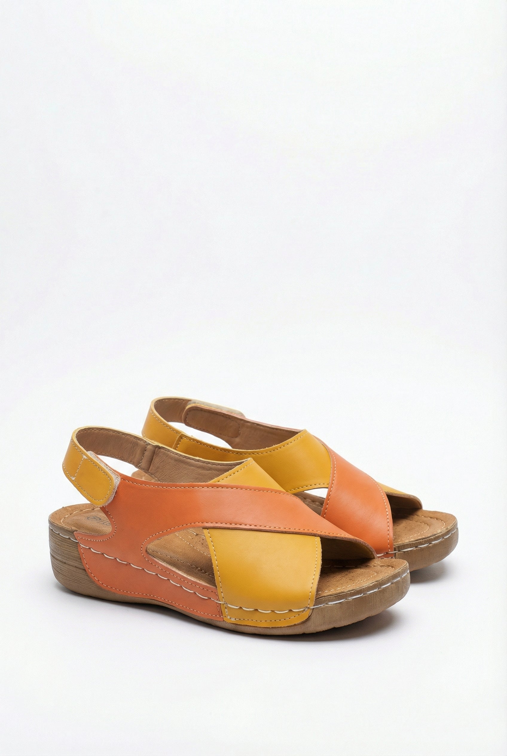 Women's Open-Toe Vegan Leather Sandals