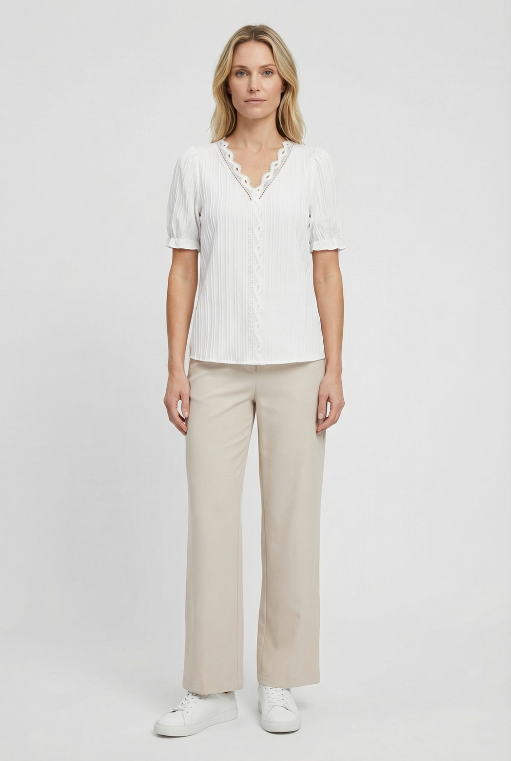 Women's Lightweight Lace Casual Top