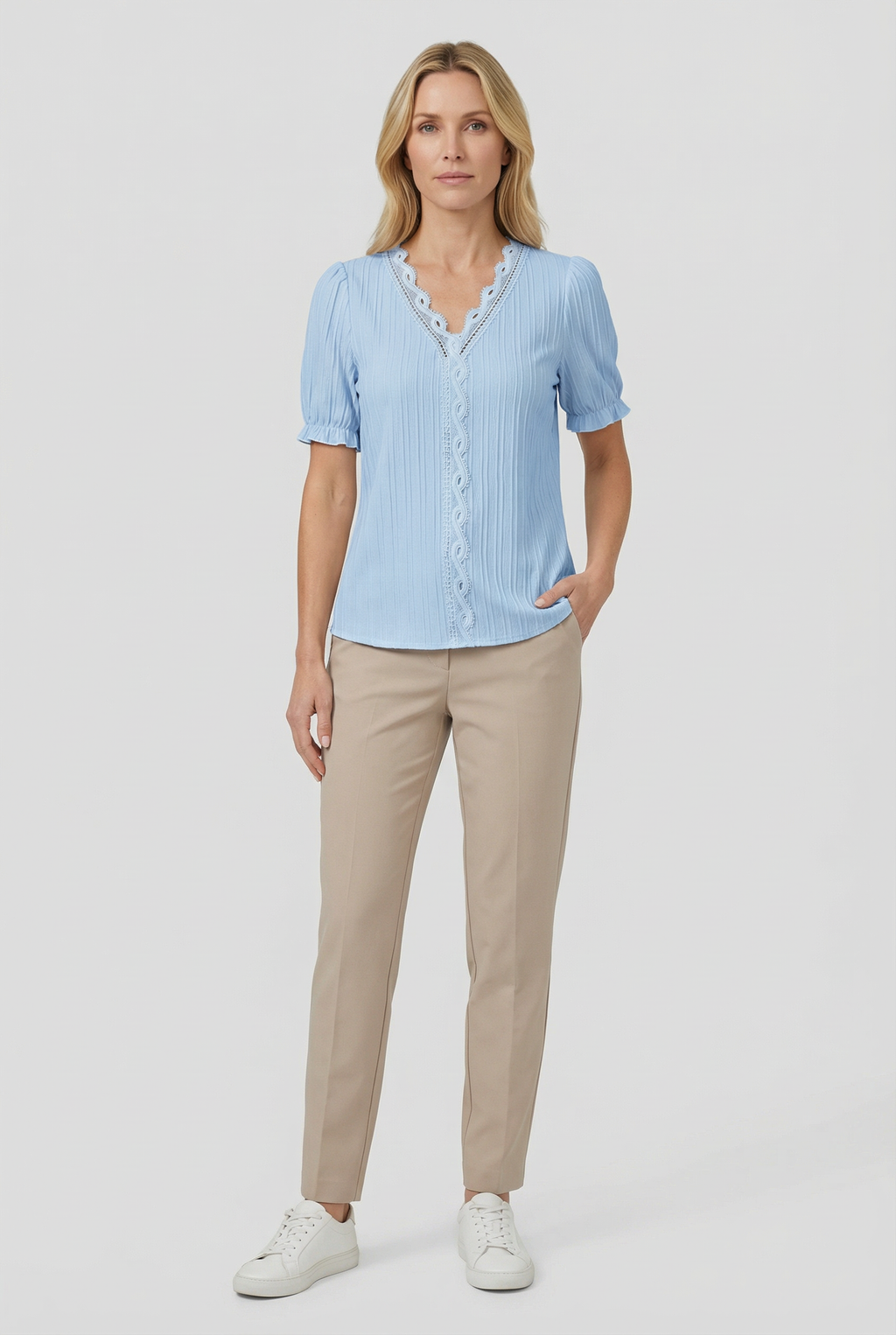 Women's Lightweight Lace Casual Top