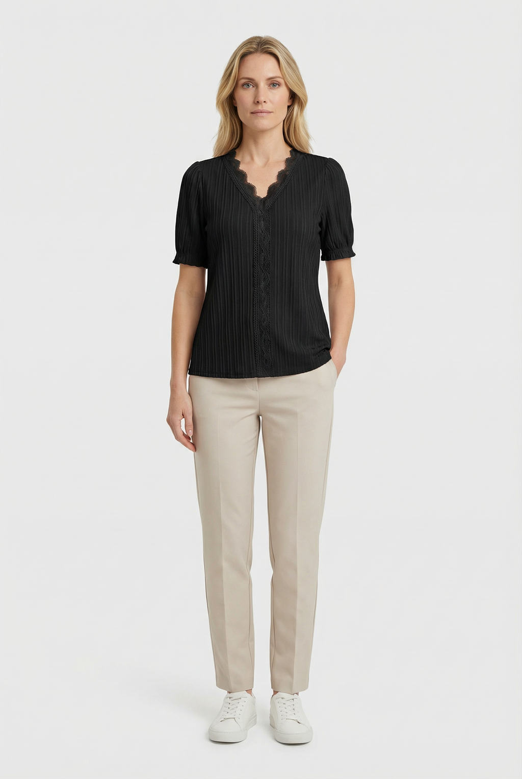 Women's Lightweight Lace Casual Top