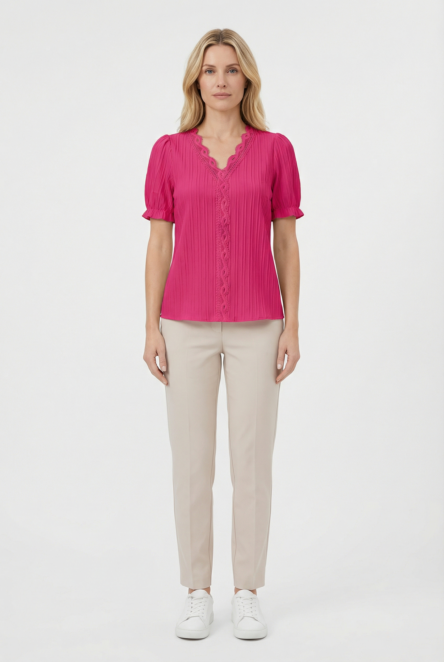 Women's Lightweight Lace Casual Top