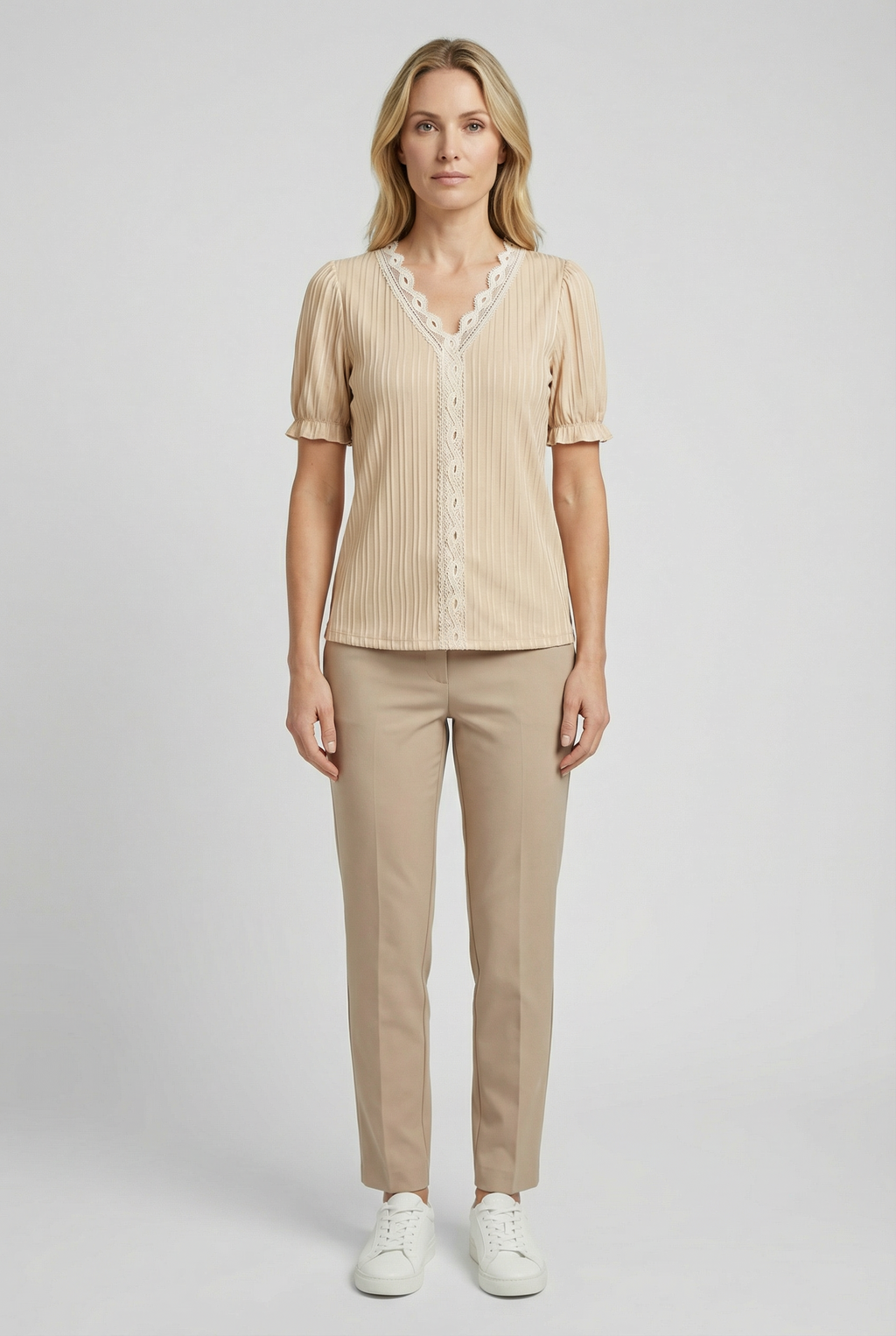 Women's Lightweight Lace Casual Top