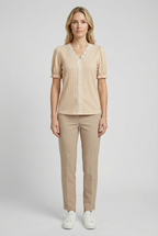 Women's Lightweight Lace Casual Top