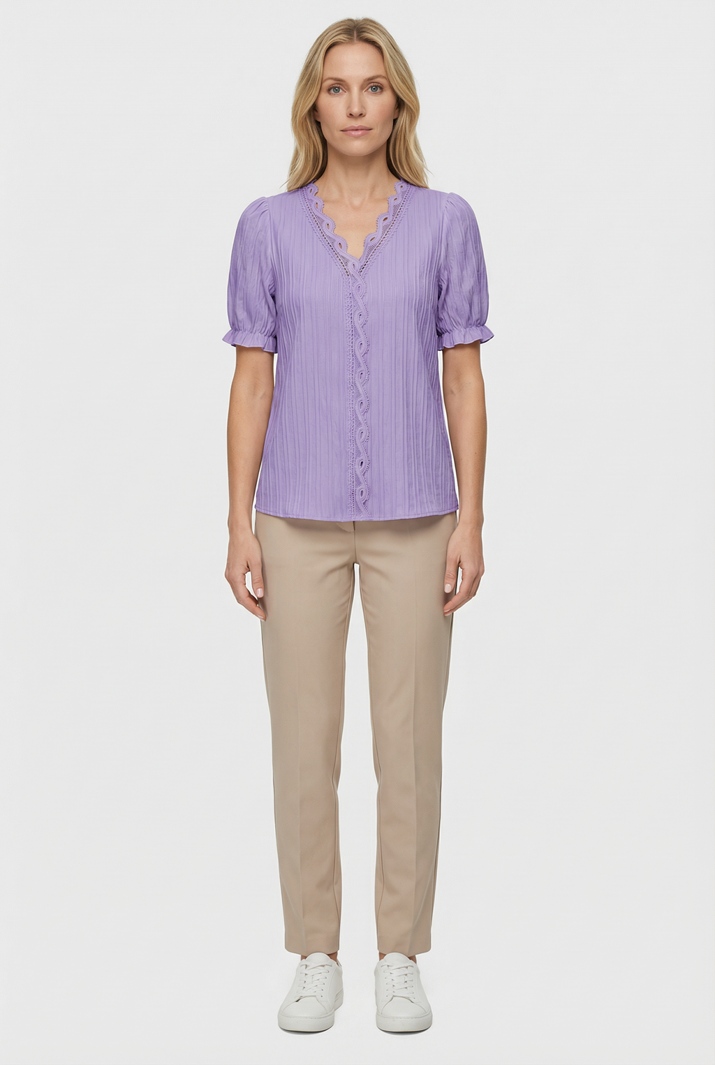 Women's Lightweight Lace Casual Top