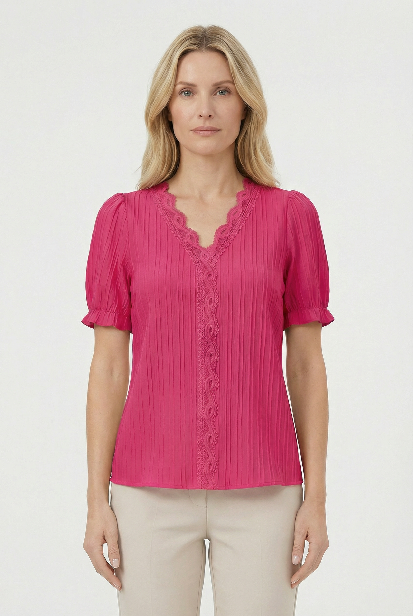 Women's Lightweight Lace Casual Top