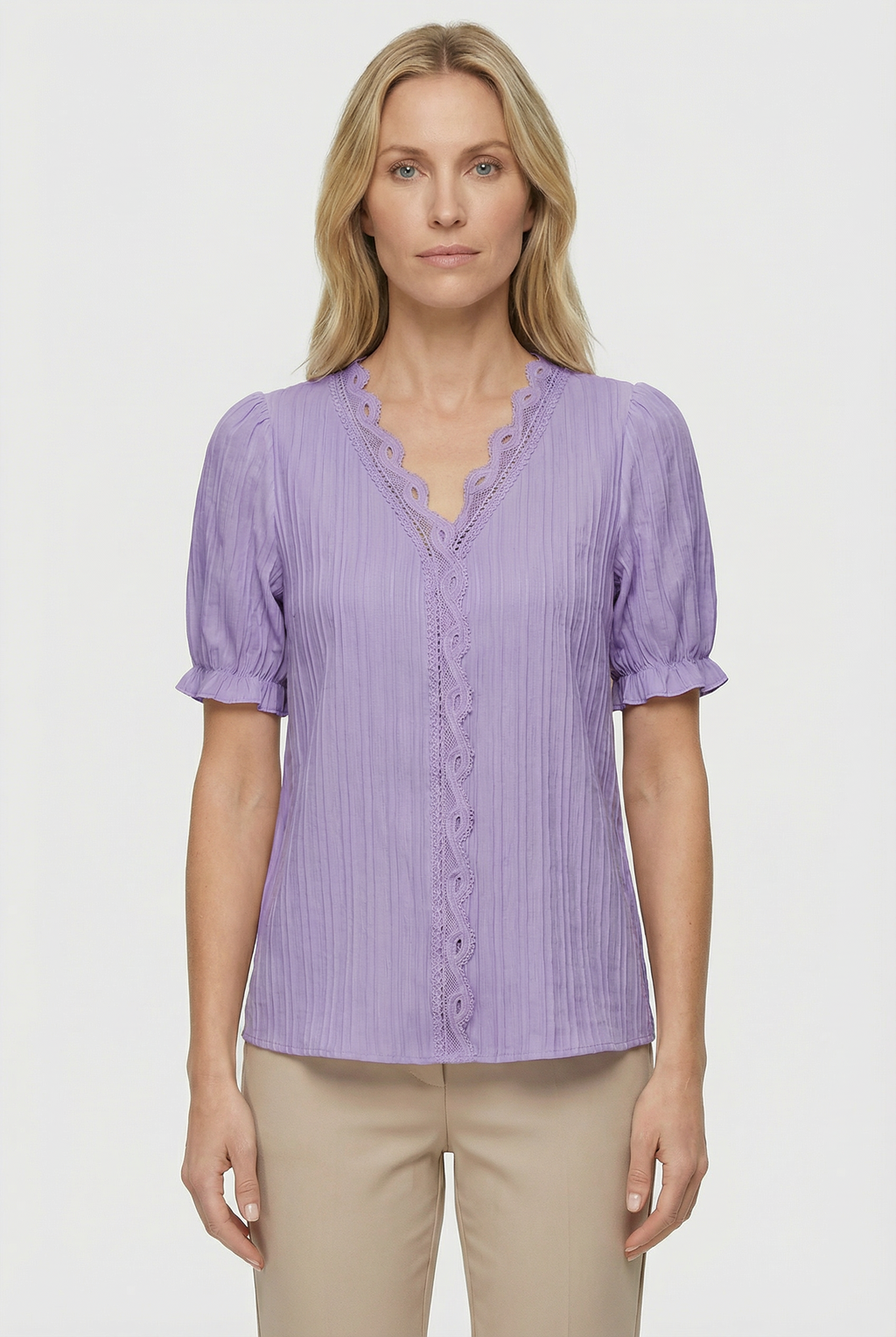 Women's Lightweight Lace Casual Top