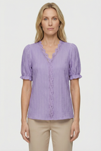 Women's Lightweight Lace Casual Top