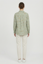 Women's Lightweight Fabric Floral Shirt - Relaxed Fit for Everyday Wear