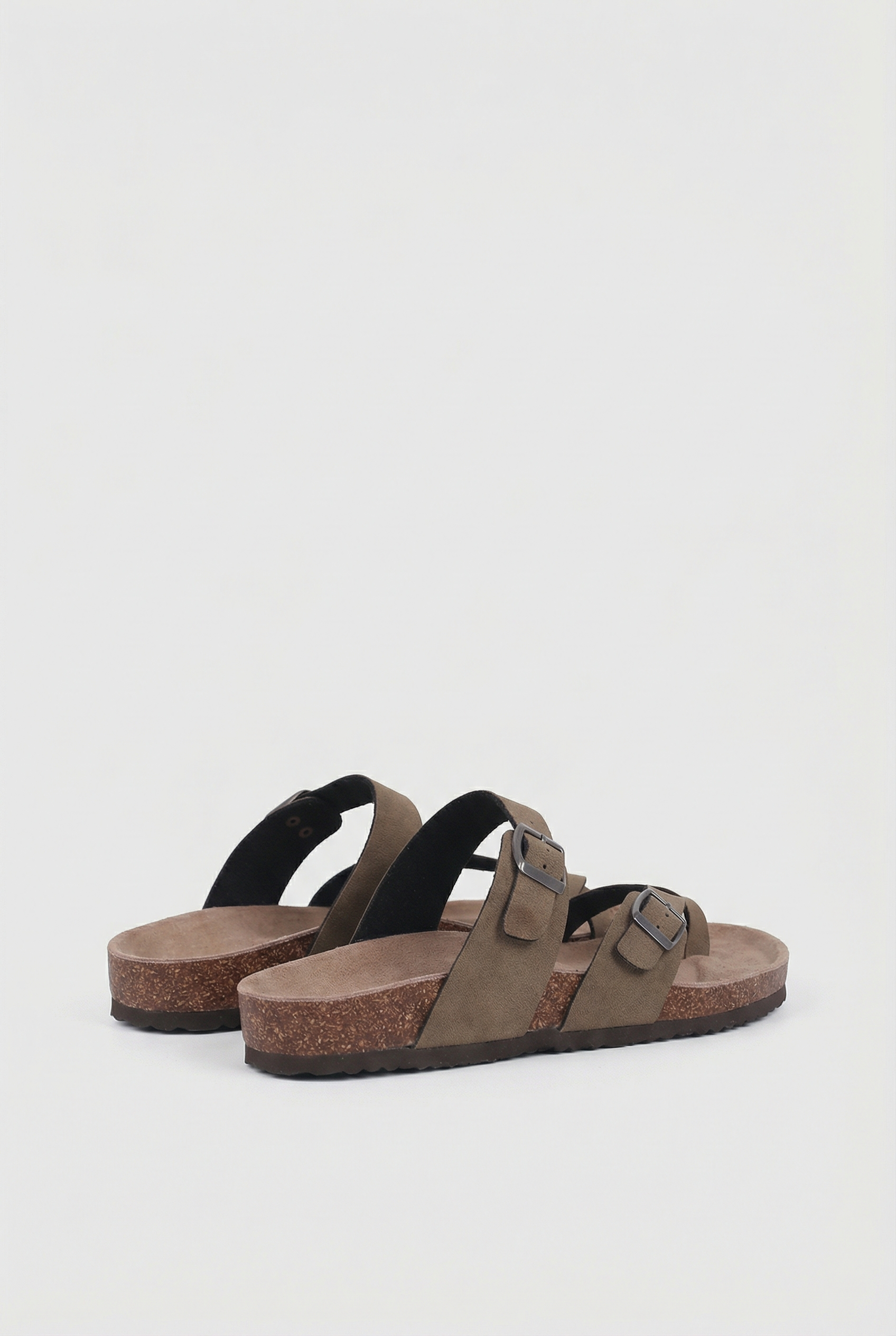 Women's Suede Slippers with Cork Insole and Arch Support