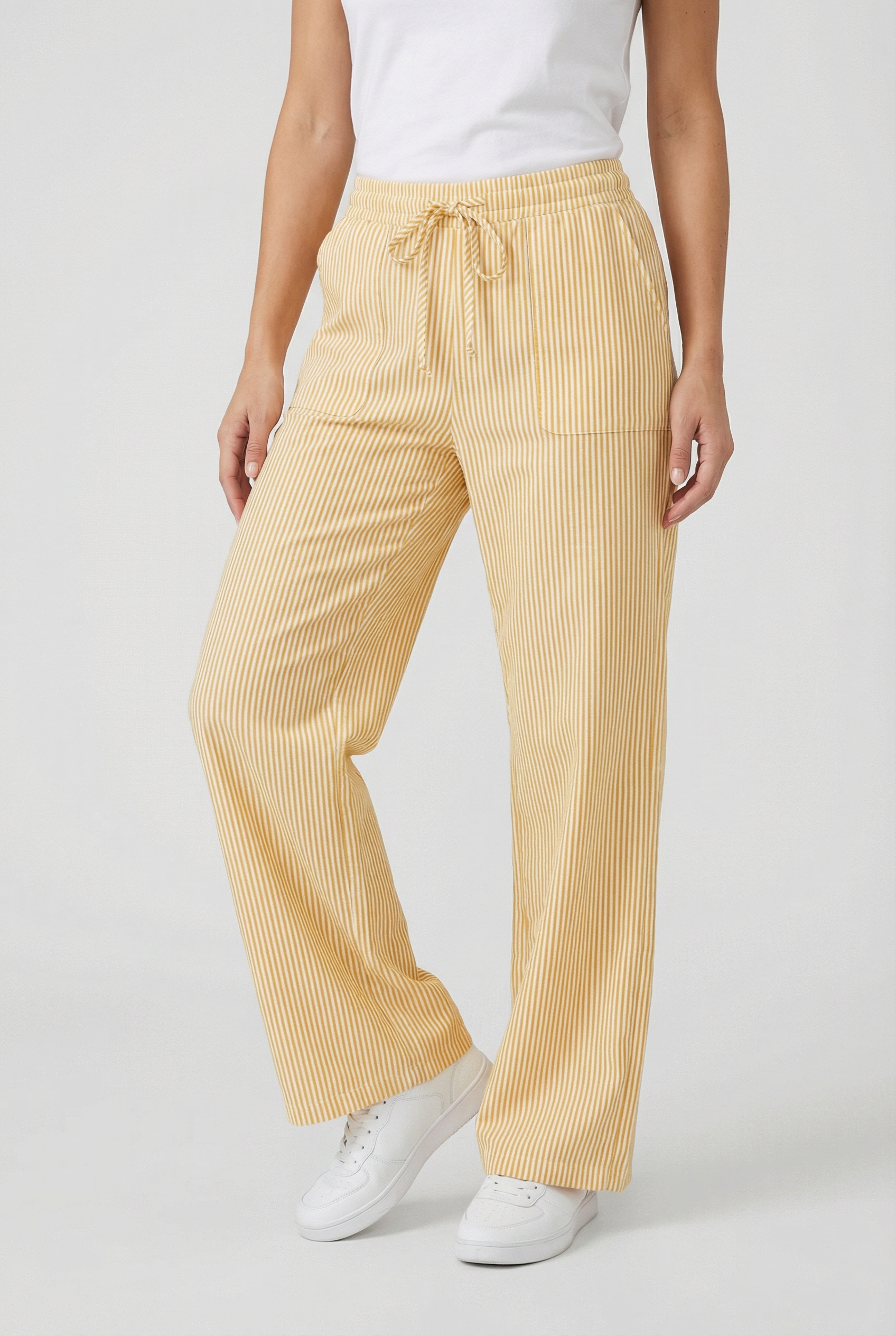 Women's Casual Pants - Loose Fit with Drawstring