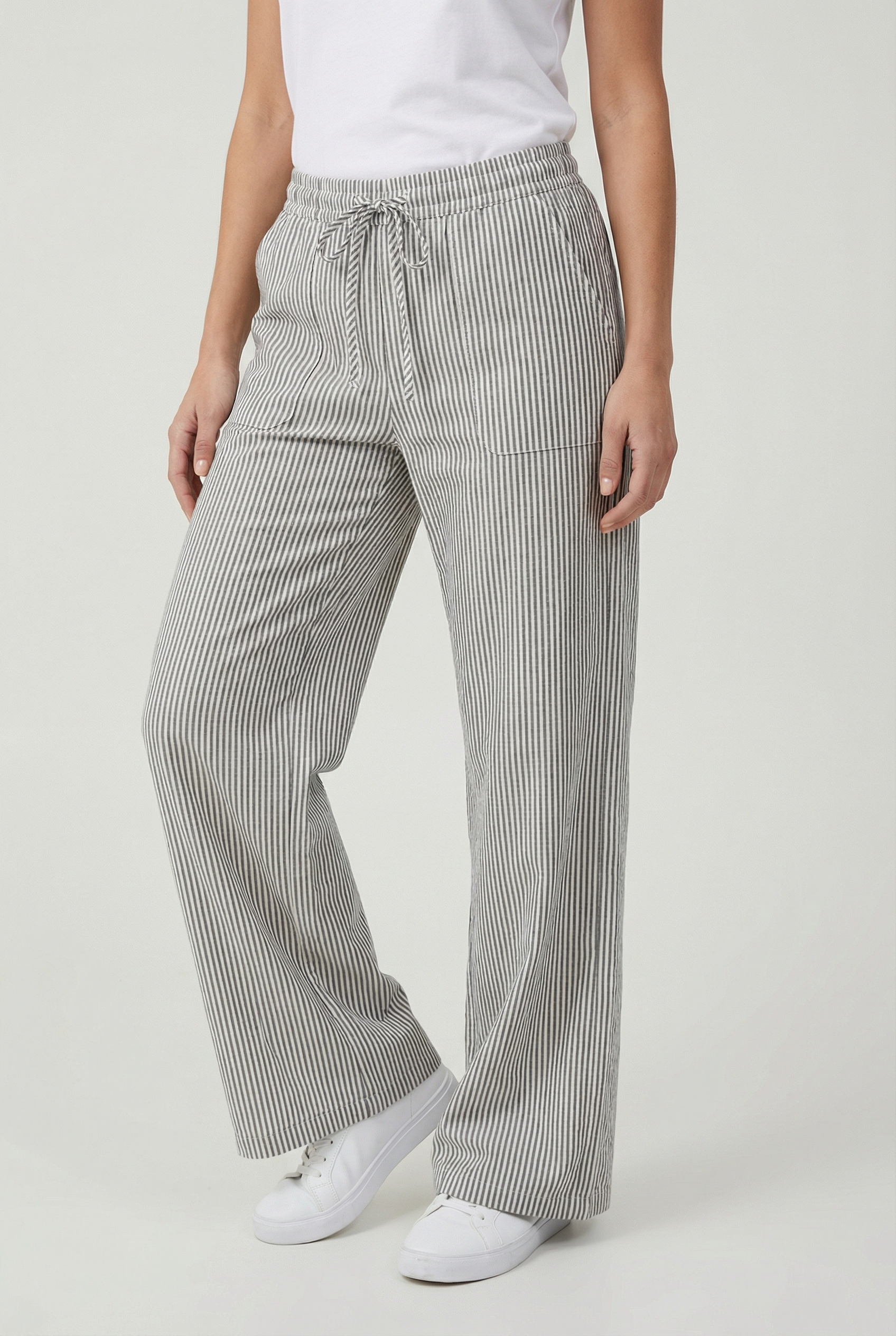 Women's Casual Pants - Loose Fit with Drawstring